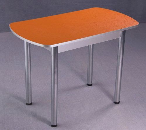 Стол обеденный прямоугольный на хромированных ножках фото фото 4